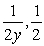 <strong>Find implicitly and explicitly(the explicit functions are shown on the graph) and show that the results are equivalent. Use the graph to estimate the slope of the tangent line at the labeled point. Then verify your result analytically by evaluating at the point. </strong> A) B) C) D) E)