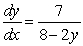 <strong>Find dy/dx for the following equation: </strong> A) B) C) D) E)