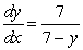<strong>Find dy/dx for the following equation: </strong> A) B) C) D) E)