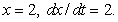 <strong>Assume that x and y are differentiable functions of t. Find dy/dt using the given values. for </strong> A)152 B)58 C)116 D)150 E)75