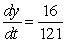 <strong>A point is moving along the graph of the function such that centimeters per second. Find dy/dt when .</strong> A) B) C) D) E)