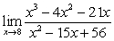 <strong>Graph the function with a graphing utility and use it to predict the limit. Check your work either by using the table feature of the graphing utility or by finding the limit algebraically. </strong> A) B) C) D)0 E)does not exist