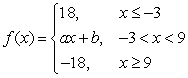 <strong>Find constants a and b such that the function is continuous on the entire real line.</strong> A)a = 3 , b = 0 B)a = 3 , b = 9 C)a = 3 , b = -9 D)a = -3 , b = -9 E)a = -3 , b = 9
