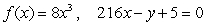 <strong>Find an equation of the a line that is tangent to the graph of f and parallel to the given line. </strong> A) B) C) D) E)both B and D