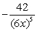 <strong>Differentiate the given function. </strong> A) B) C) D) E)