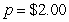 <strong>Use the demand function to find the rate of change in the demand x for the given price . Round your answer to two decimal places.</strong> A)9.77 units per dollar B)-1.95 units per dollar C)1.95 units per dollar D)3.47 units per dollar E)-9.77 units per dollar