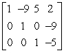 <strong>Determine whether the matrix is in row-echelon form. If it is, determine if it is also in reduced row-echelon form. </strong> A)row-echelon form B)row-echelon form and reduced row-echelon form C)neither