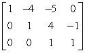 <strong>Use elementary row operations to write the matrix below in row echelon form. </strong> A) B) C) D) E)