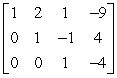 <strong>Use elementary row operations to write the matrix below in row echelon form. </strong> A) B) C) D) E)
