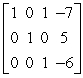 <strong>Write the matrix in reduced row-echelon form. </strong> A) B) C) D) E)