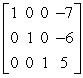<strong>Write the matrix in reduced row-echelon form. </strong> A) B) C) D) E)