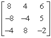 <strong>Write the augmented matrix of the system of equations below. </strong> A) B) C) D) E)