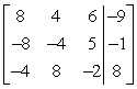 <strong>Write the augmented matrix of the system of equations below. </strong> A) B) C) D) E)