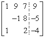 <strong>Write the augmented matrix for the system of linear equations. </strong> A) B) C) D) E)