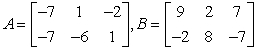 <strong>If possible, find 4A + 5B. </strong> A) B) C) D) E)not possible