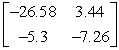 <strong>Use the matrix capabilities of a graphing utility to evaluate the expression. </strong> A) B) C) D) E)not possible