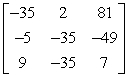 <strong>Use the matrix capabilities of a graphing utility to find AB, if possible. </strong> A) B) C) D) E)not possible