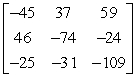 <strong>Use the matrix capabilities of a graphing utility to find AB, if possible. </strong> A) B) C) D) E)not possible