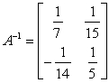 <strong>Given matrix . Find the inverse matrix.</strong> A) B) C) D) E)