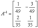 <strong>Given matrix . Find the inverse matrix.</strong> A) B) C) D) E)