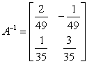 <strong>Given matrix . Find the inverse matrix.</strong> A) B) C) D) E)