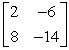 <strong>Find the inverse of the matrix .</strong> A) B) C) D) E)