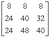 <strong>Find the inverse of the matrix .</strong> A) B) C) D) E)