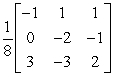 <strong>Find the inverse of the matrix .</strong> A) B) C) D) E)
