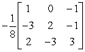 <strong>Find the inverse of the matrix .</strong> A) B) C) D) E)
