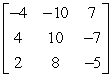 <strong>Find the inverse of the given matrix. </strong> A) B) C) D) E)The matrix does not have an inverse.