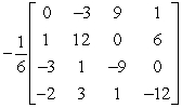 <strong>Use the matrix capabilities of a graphing utility to find the inverse of the matrix (if it exists).</strong> A) B) C) D) E)does not exist
