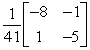 <strong>Find the inverse of the matrix below, if it exists. </strong> A) B) C) D) E)The inverse of the matrix does not exist.