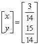 <strong>Solve the system of linear equations using an inverse matrix.</strong> A) B) C) D) E)
