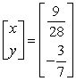 <strong>Solve the system of linear equations using an inverse matrix.</strong> A) B) C) D) E)