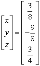 <strong>Solve the system of linear equations using an inverse matrix.</strong> A) B) C) D) E)