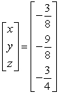 <strong>Solve the system of linear equations using an inverse matrix.</strong> A) B) C) D) E)