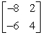 <strong>Find the determinant of the matrix .</strong> A) B) C) D) E)