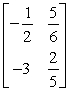 <strong>Find the determinant of the matrix .</strong> A) B) C) D) E)