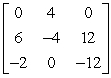 Find the determinant of by the method of expansion by cofactors using column 3. Show your work.