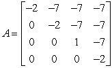 <strong>Which of the following upper triangular matrices has a determinant equal to -8. </strong> A)matrix A B)matrix D C)matrix C D)matrix E E)matrix B