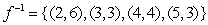 <strong>Find the inverse function of the function f given by the set of ordered pairs. </strong> A) B) C) D) E)