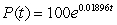 <strong>The number of certain type of bacteria increases according to the model where t is time (in hours) a)Find P(0). b)Find P(5). c)Find P(10). d)Find P(24).</strong> A)a) b) c) d) B)a) b) c) d) C)a) b) c) d) D)a) b) c) d) E)a) b) c) d)