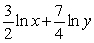 <strong>Expand the given logarithmic expression. Assume all variable expressions represent positive real numbers. </strong> A) B) C) D) E)