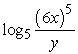 <strong>Condense the expression to the logarithm of a single term.</strong> A) B) C) D) E)