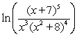 <strong>Write as a single logarithm with a coefficient of 1. Assume all variable expressions represent positive real numbers.</strong> A) B) C) D) E)