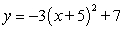 <strong>Find an equation of the parabola that has a vertex at and whose graph passes through the point </strong> A) B) C) D) E)