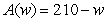 <strong>The sum of the length l and the width w of a rectangular region is 210 meters. Write the area A as a function of w.</strong> A) B) C) D) E)