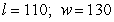 <strong>The sum of the length l and the width w of a rectangular region is 240 meters. Find the dimensions that produce the greatest area.</strong> A) B) C) D) E)