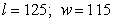 <strong>The sum of the length l and the width w of a rectangular region is 240 meters. Find the dimensions that produce the greatest area.</strong> A) B) C) D) E)