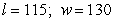 <strong>The sum of the length l and the width w of a rectangular region is 240 meters. Find the dimensions that produce the greatest area.</strong> A) B) C) D) E)